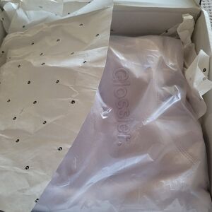 Glossier lavender hoodie